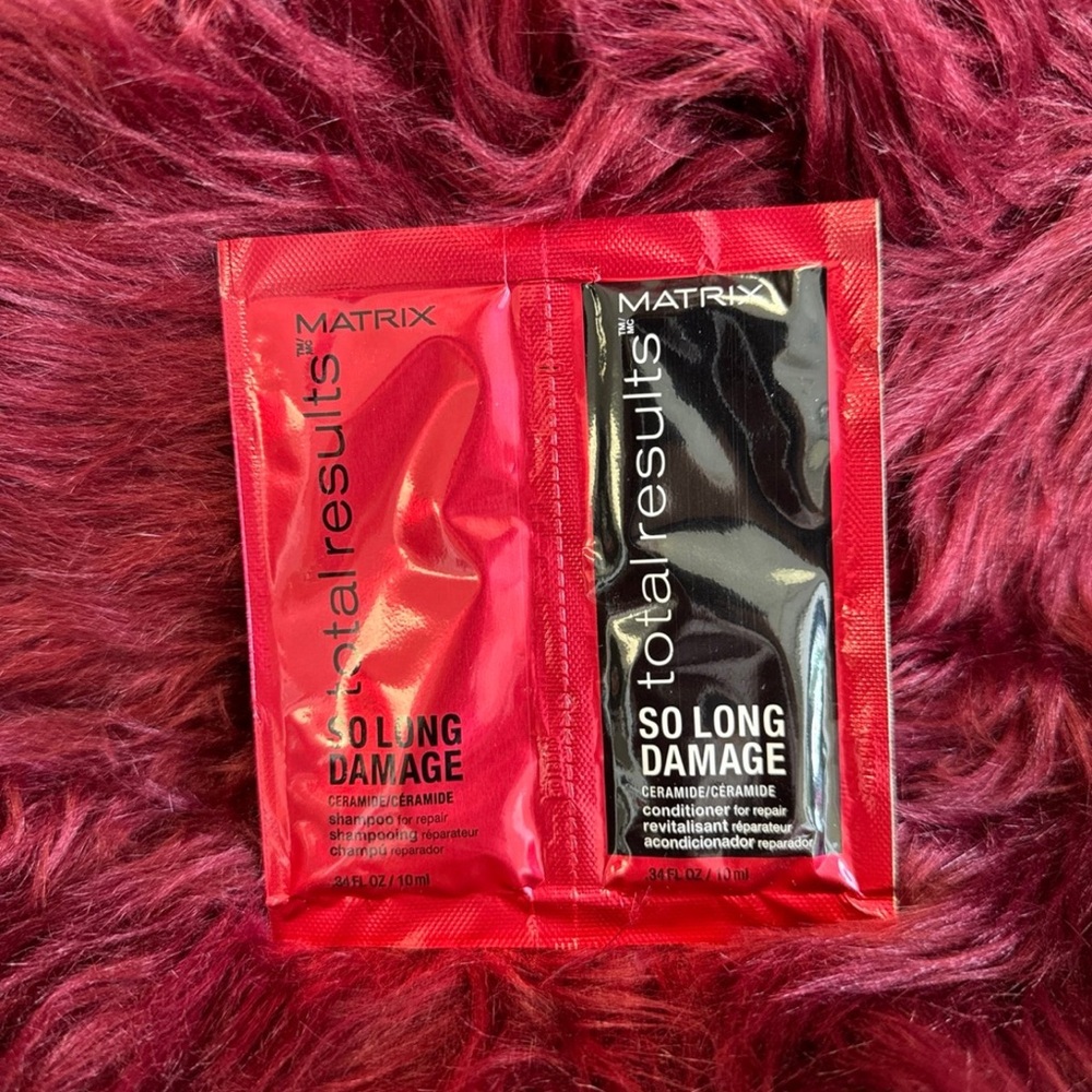 Matrix ttr So Long Damage 19 shampoo & conditioner packets